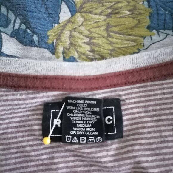 For The Republic Mens Multicolor Floral Print Cotton Pullover T-Shirt Size Large - Picture 6 of 6